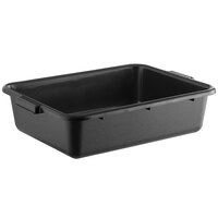Lavex 20" x 15" x 5" Black Polypropylene Utility Bin - 6/Case