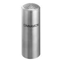 Service Ideas STC 6 oz. "Cinnamon" Round Stainless Steel Shaker with Multi-Hole Lid - 6/Case