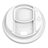 Dixie Large White Reclosable Sliding Hot Cup Lid for 10-20 oz. Cups - 1,000/Case