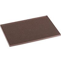 Choice 12" x 18" Brown Bar Mat