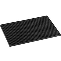 Choice 12" x 18" Black Bar Mat