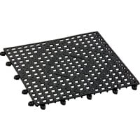 Choice 12" x 12" Black Interlocking Bar Mat - 12/Case