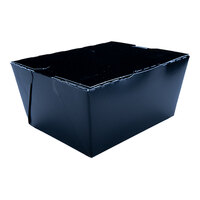 Southern Champion ChampPak Classic 4 3/8" x 3 1/2" x 2 1/2" Black Microwaveable Folded Paper #1 Take-Out Container - 450/Case