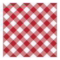 Creative Converting Classic Gingham 12 7/8" x 12 7/8" Square 2-Ply 1/4 Fold Paper Luncheon Napkin - 192/Case