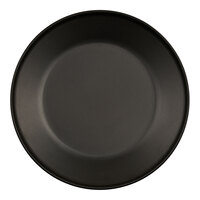 Cal-Mil Nova 9" Black Round Melamine Plate - 6/Case