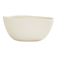 Cal-Mil Bali 16 oz. Ivory Irregular Round Melamine Soup Bowl - 6/Case