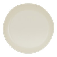 Cal-Mil Bali 10" Ivory Irregular Round Melamine Plate - 6/Case