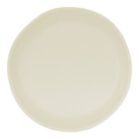 Cal-Mil Bali 8" Ivory Irregular Round Melamine Plate - 6/Case
