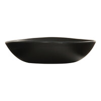 Cal-Mil Bali 30 oz. Black Irregular Round Coupe Melamine Pasta Bowl - 6/Case