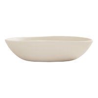 Cal-Mil Bali 30 oz. Ivory Irregular Round Coupe Melamine Pasta Bowl - 6/Case