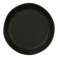 Cal-Mil Bali 8" Black Irregular Round Melamine Plate - 6/Case