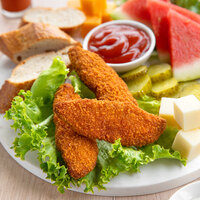 Rebellyous Vegan Plant-Based K-12 Eligible Spicy Kickin' Chicken Tenders 5 lb. - 2/Case