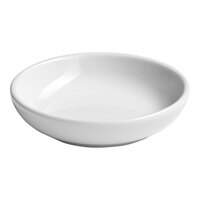 Ariane Prime 4" Warm White Round Porcelain Butter Pad - 12/Case