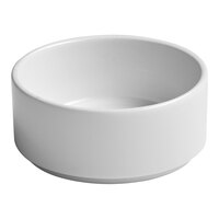 Ariane Prime 12.85 oz. Warm White Stackable Porcelain Salad Bowl - 12/Case