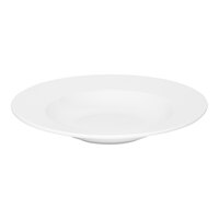 Ariane Prime 10 1/4" Warm White Round Wide Rim Deep Porcelain Plate - 6/Case