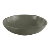 Ariane Earth 17.25 oz. Mist Green Dots Porcelain Bowl - 6/Case