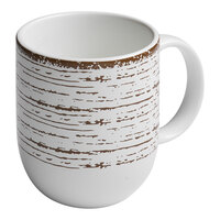 Ariane Tornado 10.14 oz. Matte White Coupe Porcelain Mug - 6/Case