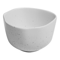 Ariane Earth 7.44 oz. Linen Dots Porcelain Bowl - 12/Case