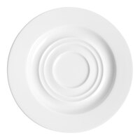 Ariane Prime 6" Warm White Round Wide Rim Porcelain Mug Saucer - 12/Case