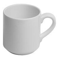 Ariane Prime 6.75 oz. Warm White Stackable Porcelain Coffee Cup - 12/Case