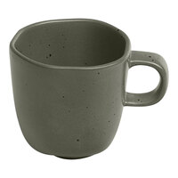 Ariane Earth 3 oz. Mist Green Dots Porcelain Espresso Cup - 12/Case