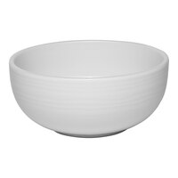 Ariane Eclipse 27 oz. White Embossed Porcelain Bowl - 8/Case