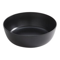 American Metalcraft Ani 169 oz. Black Round Melamine Serving Bowl - 6/Case