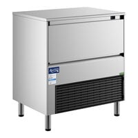Avantco Ice Diamond EUC-F-340-A Air-Cooled Undercounter Full Cube Ice Machine with 99 lb. Bin - 340 lb., 115V