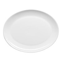 Ariane Vital Coupe 12" x 9 7/16" Warm White Oval Porcelain Coupe Plate - 6/Case