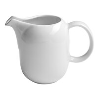 Ariane Vital Coupe 5 oz. Warm White Porcelain Creamer with Handle - 12/Case