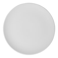 Ariane Vital Coupe 11 7/16" Warm White Round Rimless Porcelain Coupe Plate - 6/Case