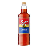 Torani Orange Flavoring / Fruit Syrup Plastic Bottle 1 Liter - 6/Case