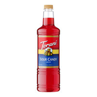 Torani Sour Candy Flavoring Syrup Plastic Bottle 1 Liter - 6/Case