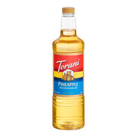 Torani Pineapple Flavoring / Fruit Syrup Plastic Bottle 1 Liter - 6/Case