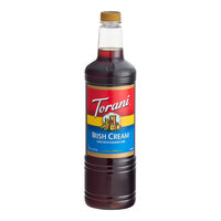 Torani Irish Cream Flavoring Syrup Plastic Bottle 1 Liter - 6/Case