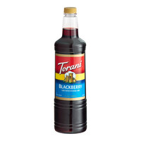 Torani Blackberry Flavoring / Fruit Syrup Plastic Bottle 1 Liter - 6/Case