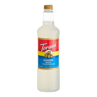 Torani Almond (Orgeat) Flavoring Syrup Plastic Bottle 1 Liter - 6/Case