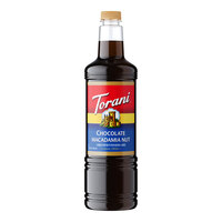 Torani Chocolate Macadamia Nut Flavoring Syrup Plastic Bottle 1 Liter