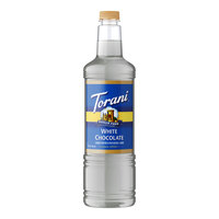Torani Sugar-Free White Chocolate Flavoring Syrup Plastic Bottle 1 Liter - 6/Case