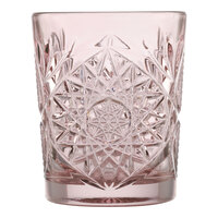 Libbey Hobstar 12 oz. Blush Rocks / Double Old Fashioned Glass - Sample