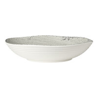 Creations Pompeii from Steelite International 4 Qt. Stone Melamine Round Shallow Bowl - 8/Case