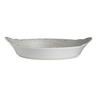 Creations Pompeii from Steelite International 27 oz. Stone Melamine Oval Eared Dish - 6/Case