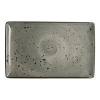 Creations Urban from Steelite International 12" x 7 1/2" Smoke Melamine Rectangular Tray - 12/Case