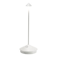 Zafferano America Pina Pro 11 7/16" White Cordless Rechargeable Table Lamp - 6/Case