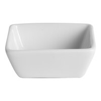 Ariane Miniature 1.67 oz. Ivory Square Porcelain Bowl - 18/Case