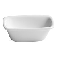 Ariane Miniature 2.71 oz. Ivory Rectangular Tapered Porcelain Coupe Bowl - 18/Case