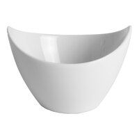 Ariane Miniature 2.71 oz. Ivory Round Porcelain Coupe Bowl with Curved Rim - 18/Case