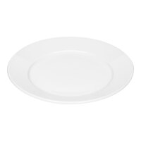 Bauscher Smart from BauscherHepp 9 13/16" Bright White Round Wide Rim Flat Porcelain Plate - 6/Case