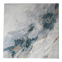 Superior Surfaces 30" x 30" Square Tuxedo Faux Marble Eased Edge Squared Corner Outdoor Table Top