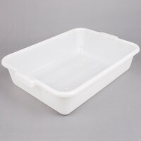 Tablecraft 1529W Natural 20" x 15" x 5" Polyethylene Plastic Bus Tub / Food Storage Box